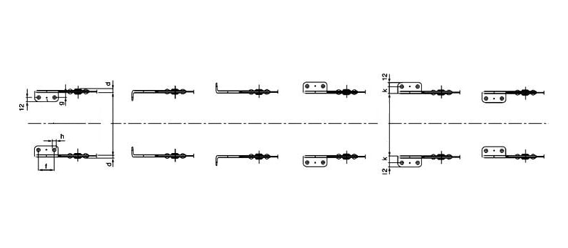 Стальная цепь тип TLG открытого типа